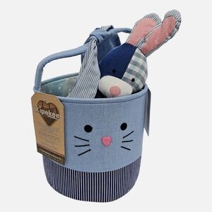 🆕 NWT DanDee Intl. Kipekee Plush Bunny Kids Easter Basket